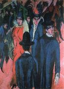 Ernst Ludwig Kirchner berlin street scene oil painting picture wholesale